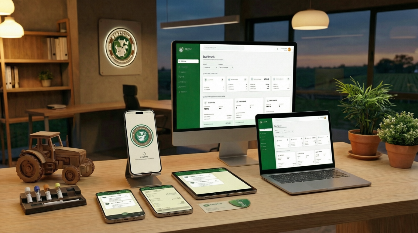 Panel de control del software de gestión agropecuaria PeretCNA